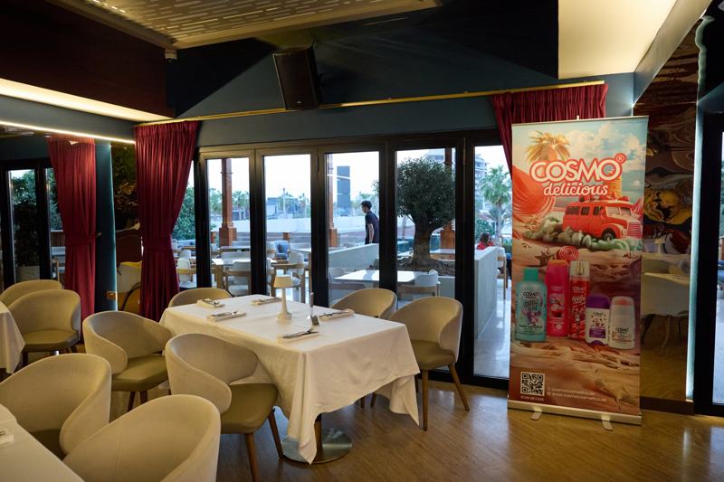 Partner brand banner in the ceremony hall